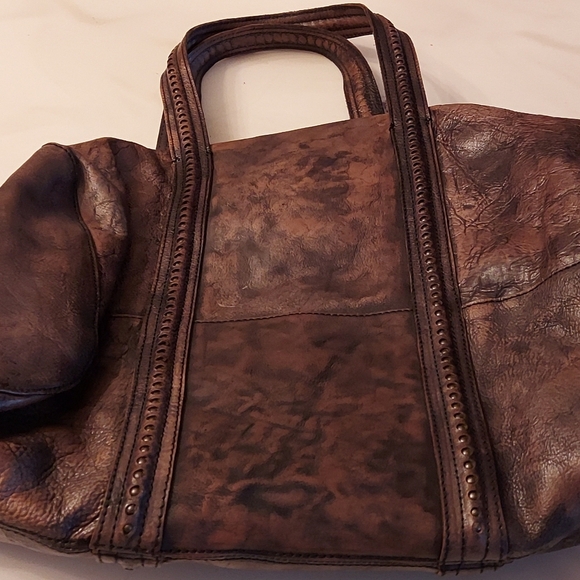 Crest by Olive Miller Leather Tote Bag / Purse. - Picture 2 of 7